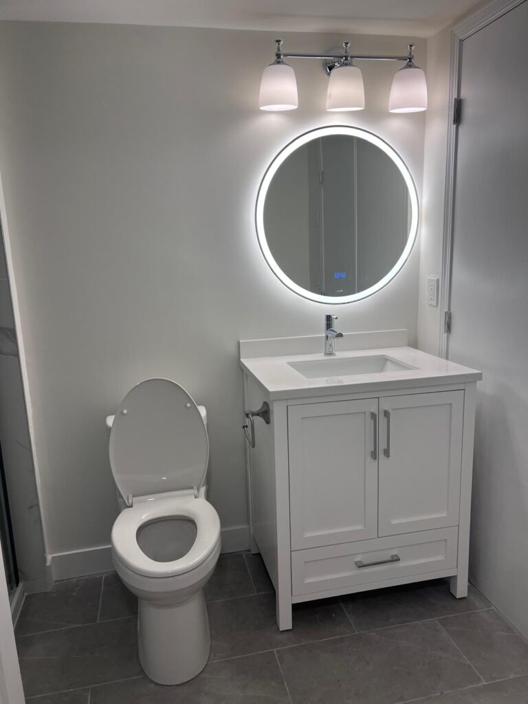 Licensed Renovation Contractors Vancouver Residential and Commercial Services 5 West Vancouver bathroom renovation featuring contemporary design and quality craftsmanship