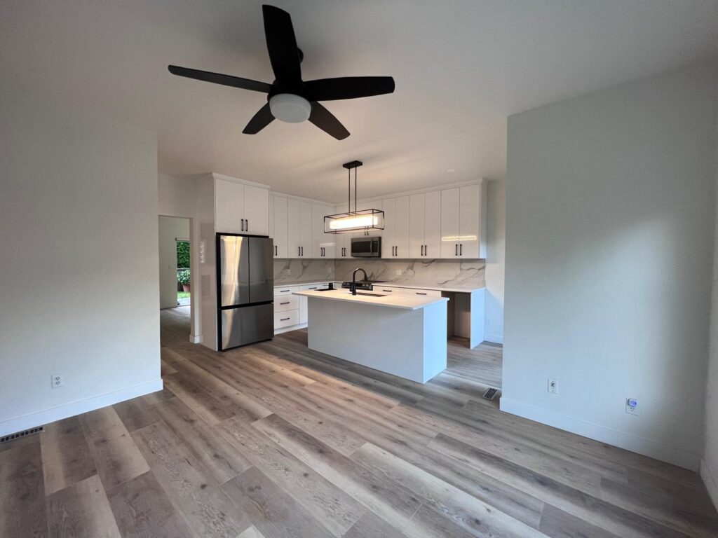 Step by Step Home Renovation Process in Vancouver BC 4 Living room renovation completed from start to finish in West Vancouver with open concept design