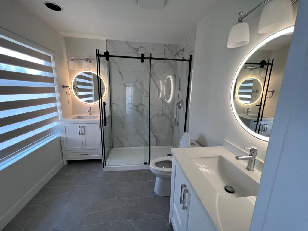 Licensed Renovation Contractors Vancouver Residential and Commercial Services 7 Luxury bathroom renovation project in West Vancouver completed by our renovation team