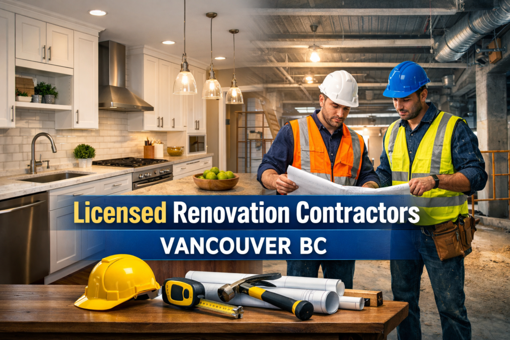Licensed renovation contractors Vancouver managing residential renovation