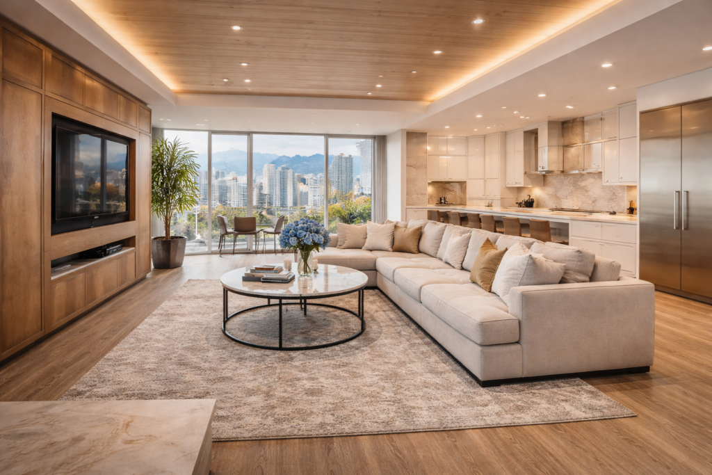 Best Condo Renovation Contractor in Vancouver | The Ultimate Stunning Remodel Guide 1 condo renovation contractor modern Vancouver condo living room remodel